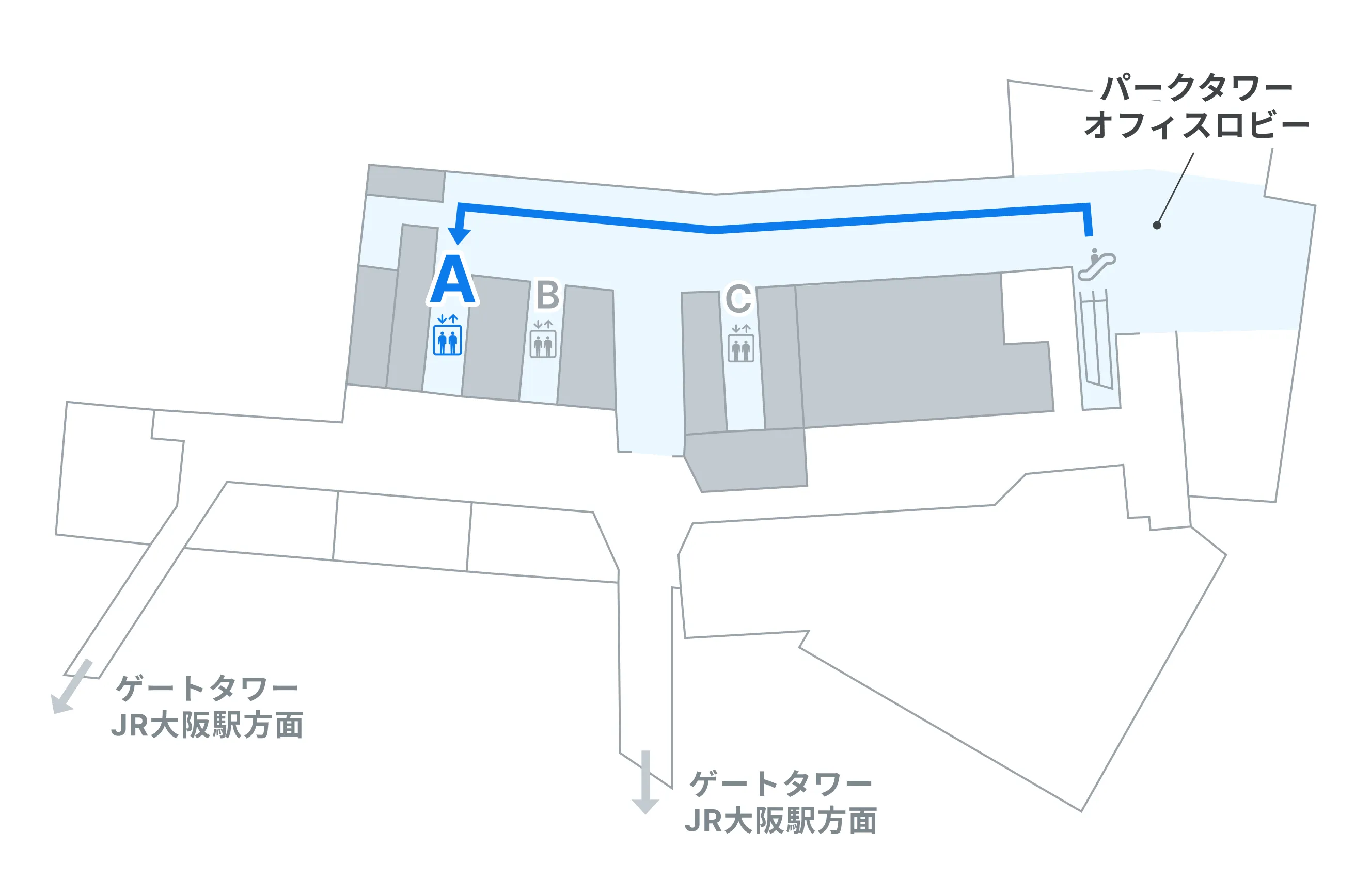 大阪支社 8Fオフィスへのご案内